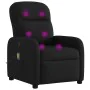 Sillón reclinable de masaje de tela negro de , Sillones - Ref: Foro24-4015534, Precio: 183,46 €, Descuento: %