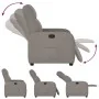 Sillón reclinable de tela gris taupe by , Armchairs - Ref: Foro24-4015529, Price: 177,10 €, Discount: %