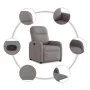 Sillón reclinable de tela gris taupe by , Armchairs - Ref: Foro24-4015529, Price: 177,10 €, Discount: %