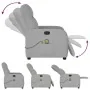 Sillón de masaje reclinable de tela gris nube de , Sillones - Ref: Foro24-4015541, Precio: 198,79 €, Descuento: %