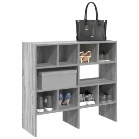 Zapateros 2 uds apilables gris sonoma 89,5x30x40 cm de , Organizadores de vestidores y perchas de barra - Ref: Foro24-858850,...