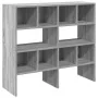 Zapateros 2 uds apilables gris sonoma 89,5x30x40 cm de , Organizadores de vestidores y perchas de barra - Ref: Foro24-858850,...
