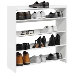 Mueble zapatero madera contrachapada blanco 80x25x81 cm de , Zapateros y organizadores de calzado - Ref: Foro24-859905, Preci...
