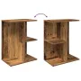 Mesita de noche madera de ingeniería madera vieja 46,5x29x61 cm de , Mesitas de noche - Ref: Foro24-858664, Precio: 35,15 €, ...