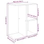Mesita de noche madera de ingeniería madera vieja 46,5x29x61 cm de , Mesitas de noche - Ref: Foro24-858664, Precio: 35,15 €, ...