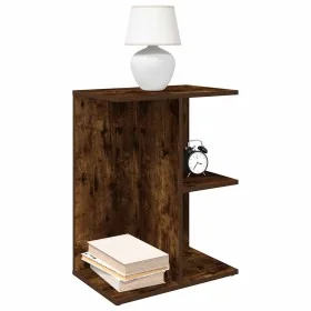 Mesita de noche madera de ingeniería ahumado roble 46,5x29x61cm de , Mesitas de noche - Ref: Foro24-858658, Precio: 35,15 €, ...