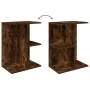 Mesita de noche madera de ingeniería ahumado roble 46,5x29x61cm de , Mesitas de noche - Ref: Foro24-858658, Precio: 35,15 €, ...