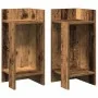 Mesas auxiliares 2 uds con estante madera vieja 25,5x27x60 cm by , Side tables - Ref: Foro24-858557, Price: 39,53 €, Discount: %