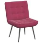 Sillón de relax con reposapiés terciopelo rojo tinto von , Stühle - Ref: Foro24-4012331, Preis: 88,90 €, Rabatt: %