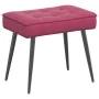 Sillón de relax con reposapiés terciopelo rojo tinto von , Stühle - Ref: Foro24-4012331, Preis: 88,90 €, Rabatt: %