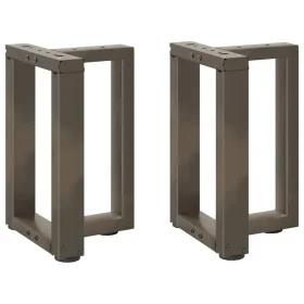 Patas de mesa centro forma T 2uds acero natural 38x25x(42-43)cm von , Tischbeine - Ref: Foro24-4013027, Preis: 79,59 €, Rabat...