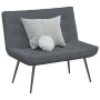Banco de terciopelo gris oscuro 110x74x84 cm de , Bancos - Ref: Foro24-4012338, Precio: 203,56 €, Descuento: %