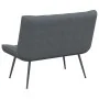 Banco de terciopelo gris oscuro 110x74x84 cm de , Bancos - Ref: Foro24-4012338, Precio: 203,56 €, Descuento: %