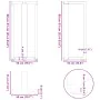 Patas de mesa bar forma T 2 uds acero antracita 50x35x(90-91)cm de , Patas para mesas - Ref: Foro24-4013078, Precio: 129,12 €...