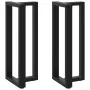 Patas de mesa bar forma T 2 uds acero negro 40x35x(100-101) cm de , Patas para mesas - Ref: Foro24-4013084, Precio: 155,74 €,...