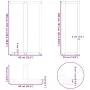 Patas de mesa bar forma T 2 uds acero negro 60x35x(100-101) cm de , Patas para mesas - Ref: Foro24-4013092, Precio: 168,92 €,...