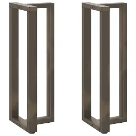Patas mesa bar forma T 2 uds acero natural 40x35x(110-111) cm de , Patas para mesas - Ref: Foro24-4013099, Precio: 145,35 €, ...