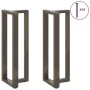 Patas mesa bar forma T 2 uds acero natural 50x35x(110-111) cm de , Patas para mesas - Ref: Foro24-4013103, Precio: 143,01 €, ...