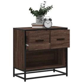 Mesilla de noche roble marrón 60x31x60 cm madera contrachapada de , Mesitas de noche - Ref: Foro24-848698, Precio: 66,09 €, D...
