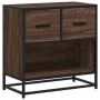 Mesilla de noche roble marrón 60x31x60 cm madera contrachapada de , Mesitas de noche - Ref: Foro24-848698, Precio: 66,09 €, D...