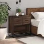 Mesilla de noche roble marrón 60x31x60 cm madera contrachapada de , Mesitas de noche - Ref: Foro24-848698, Precio: 66,09 €, D...