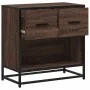 Mesilla de noche roble marrón 60x31x60 cm madera contrachapada de , Mesitas de noche - Ref: Foro24-848698, Precio: 66,09 €, D...