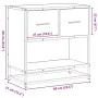 Mesilla de noche roble marrón 60x31x60 cm madera contrachapada de , Mesitas de noche - Ref: Foro24-848698, Precio: 66,09 €, D...