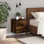 Mesita de noche de pared color roble ahumado 40x31x39,5 cm by , Nightstands - Ref: Foro24-848728, Price: 45,05 €, Discount: %