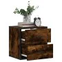 Mesita de noche de pared color roble ahumado 40x31x39,5 cm by , Nightstands - Ref: Foro24-848728, Price: 45,05 €, Discount: %