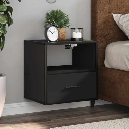 Mesitas de noche de pared 2 unidades negra 40x31x39,5 cm de , Mesitas de noche - Ref: Foro24-848735, Precio: 69,28 €, Descuen...