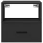 Mesitas de noche de pared 2 unidades negra 40x31x39,5 cm de , Mesitas de noche - Ref: Foro24-848735, Precio: 69,28 €, Descuen...