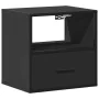 Mesitas de noche de pared 2 unidades negra 40x31x39,5 cm de , Mesitas de noche - Ref: Foro24-848735, Precio: 69,28 €, Descuen...