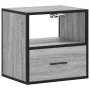 Mesita de noche de pared gris sonoma 40x31x39,5 cm de , Mesitas de noche - Ref: Foro24-848740, Precio: 42,05 €, Descuento: %