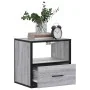 Mesita de noche de pared gris sonoma 40x31x39,5 cm de , Mesitas de noche - Ref: Foro24-848740, Precio: 42,05 €, Descuento: %