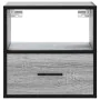 Mesita de noche de pared gris sonoma 40x31x39,5 cm de , Mesitas de noche - Ref: Foro24-848740, Precio: 42,05 €, Descuento: %