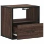 Mesita de noche de pared color roble marrón 40x31x39,5 cm de , Mesitas de noche - Ref: Foro24-848742, Precio: 42,05 €, Descue...