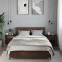 Mesitas de noche pared 2 uds color roble ahumado 40x31x39,5 cm de , Mesitas de noche - Ref: Foro24-848749, Precio: 57,09 €, D...