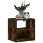 Mesitas de noche pared 2 uds color roble ahumado 40x31x39,5 cm de , Mesitas de noche - Ref: Foro24-848749, Precio: 57,09 €, D...