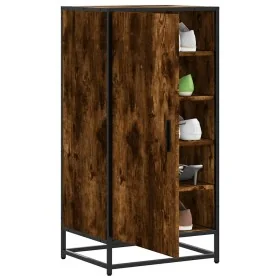 Zapatero madera contrachapada roble ahumado 48x38x97,5 cm de , Zapateros y organizadores de calzado - Ref: Foro24-849201, Pre...