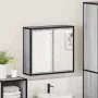 Armario con espejo de baño madera gris sonoma 65x20x60 cm de , Tocadores de baño - Ref: Foro24-849257, Precio: 87,18 €, Descu...
