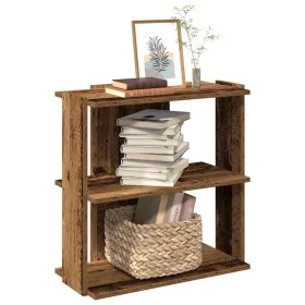 Librería 3 niveles madera ingeniería madera vieja 60x30x60 cm by , Bookcases and shelves - Ref: Foro24-860254, Price: 38,51 €...
