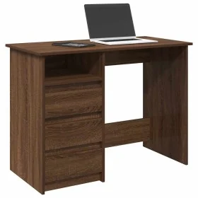 Escritorio de madera de ingeniería marrón roble 102x50x75 cm de , Escritorios - Ref: Foro24-860469, Precio: 111,49 €, Descuen...