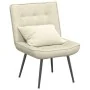 Sillón de relax terciopelo crema 64x74x84 cm von , Stühle - Ref: Foro24-4012325, Preis: 91,96 €, Rabatt: %