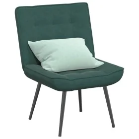 Sillón de relax terciopelo verde oscuro 64x74x84 cm de , Sillas - Ref: Foro24-4012319, Precio: 91,46 €, Descuento: %