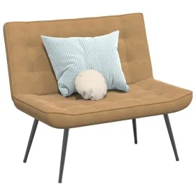 Banco de terciopelo marrón 110x74x84 cm by , Banks - Ref: Foro24-4012344, Price: 134,49 €, Discount: %
