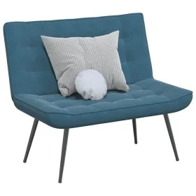 Banco de terciopelo azul 110x74x84 cm von , Banken - Ref: Foro24-4012346, Preis: 134,79 €, Rabatt: %