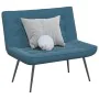 Banco de terciopelo azul 110x74x84 cm de , Bancos - Ref: Foro24-4012346, Precio: 134,79 €, Descuento: %