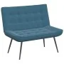 Banco de terciopelo azul 110x74x84 cm de , Bancos - Ref: Foro24-4012346, Precio: 134,79 €, Descuento: %