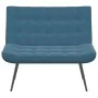 Banco de terciopelo azul 110x74x84 cm de , Bancos - Ref: Foro24-4012346, Precio: 134,79 €, Descuento: %