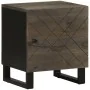 Mesita de noche de madera maciza de mango negra 40x33x46 cm by , Nightstands - Ref: Foro24-4017680, Price: 55,88 €, Discount: %